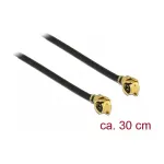 DeLOCK 89609 bendraa&scaron;is antenos kabelis, abu galai &ndash; kampiniai MHF/U.FL ki&scaron;tukai, 1,13, 0,3 m, juodas