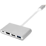 USB-C adapteris su HDMI ir 4x USB 2.0/3.0 prievadais
