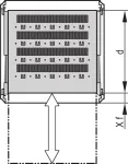 SCHROFF 19SHELF TELE.2U 600D RAL7035 &ndash; stovo lentyna 2U, 600 mm gylio, pilka (22130353)