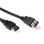 ACT USB 3.0 A ki&scaron;tukas - USB A lizdas 1,50 m laidas Juodas