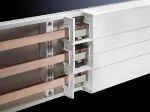 Dangtelio profilis Rittal SV 9340.210 &ndash; PVC baltas, plok&scaron;čiai bėginei sistemai L=1100 mm