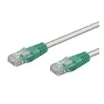 Wentronic Goobay CAT 5e Crossover-Patch laidas, U/UTP, pilkas, žalias, pilkai-žalias, 0,5 m - CCA vario mi&scaron;inys (68860)