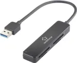 RF-PCR-220 USB kortelių skaitytuvas i&scaron;maniesiems telefonams ir plan&scaron;etėms, juodas (RF-5151022)