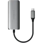 Satechi 4-in-1 dokų stotelė ST-H3C25EM USB-C 3.2 Gen2 pilka