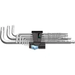 Wera 05073544001 &scaron;e&scaron;iabriaunių raktų L formos rinkinys Metrinis 9 vnt