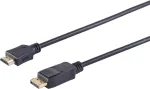 DisplayPort į HDMI kabelis ShiverPeaks BS77495-2, 5 m, ki&scaron;tukas-ki&scaron;tukas, auksuoti kontaktai