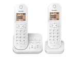 Panasonic KX-TGC422G - belaidis telefonas - atsakiklis su skambinančiojo numerio rodymu - DECT - baltas + papildomas ragelis (KX-TGC422GW)