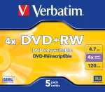 Verbatim VB-DPW44JC DVD+RW 4,7 GB 5 vnt. Jewel dėkle