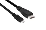 Club 3D CAC-1351 Micro HDMI į HDMI 2.0 kabelis, 4K60Hz, ki&scaron;tukas/ki&scaron;tukas, 1 m, juodas