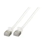 EFB-Elektronik RJ45 jungiamasis kabelis Cat.6A U/FTP TPE 4mm ultraflex Baltas 0,5m