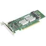 Supermicro AOC-SLG4-4E4T-O 4 prievadų NVMe SSD žemo profilio PCIe 4.0 x16 pagrindinės magistralės adapteris