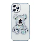 iLike Apple iPhone 15 Pro Max Silicio Dangtelis su Spaudiniu Desire Bear Sidabrinis