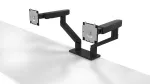 DELL Dvigubas monitoriaus laikiklis &ndash; MDA20, 10 kg, 48,3 cm (19 colių), 68,6 cm (27 coliai), auk&scaron;čio reguliavimas, juodas