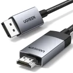 Ugreen DP119 DisplayPort į HDMI adapterio laidas 4K 60Hz 1m pilkas