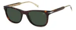DAVID BECKHAM DB-1113-S-086 Havana Green Square Sunglasses