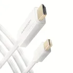 AXAGON Mini DisplayPort to HDMI adapterio kabelis 4K/30 Hz 1,8 m baltas