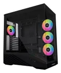 Lian Li Vector V100 G99.V100RX.00 Midi Tower kompiuterio korpusas, ATX, RGB, grūdintas stiklas, juodas