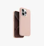 UNIQ Lino Hue MagClick Įkrovimo Dėklas, skirtas Apple iPhone 15 Pro 6,1 colio, Blush Pink