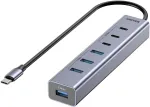 UNITEK Active USB-C Hub 3x USB-C 10Gbps 4x USB-A