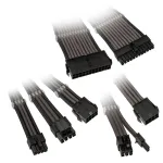Prailginimo rinkinys Kolink Core Adept &mdash; pintas PET apvalkalas, 6 dalių, 20+4pin, 8pin, 4+4pin, 3&times;6+2pin (300&ndash;350 mm)