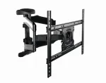 Gembird WM-75ST-01 televizoriaus tvirtinimas prie sienos su pilnu judesiu 32&ndash;75 colių ekranams, VESA 600&times;400, 45,5 kg apkrova, nuolydis -5&deg;&ndash;8&deg;, pasukimas &plusmn;50&deg;, plienas, juodos spalvos