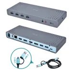 i-tec USB 3.0 / USB-C / Thunderbolt 3 dviejų monitorių dokavimo stotelė