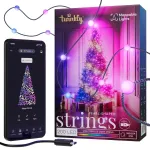 Protinga LED girlianda Twinkly Strings USB-C Pearls Wi-Fi/Bluetooth daugiaspalvė