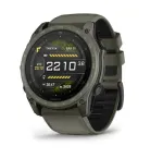 Garmin tactix 8 AMOLED 51 mm Cerakote i&scaron;manusis laikrodis su Applied Ballistics Ultralight skaičiuokle, alyvuogių žalia