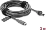 Delock USB Type-C&trade; į DC 5,5 x 2,1 mm maitinimo laidas, skirtas Starlink Mini, 3 m, pilkas