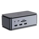 Lindy DST-Pro USB4, USB-C dokavimo stotis ne&scaron;iojamiesiems kompiuteriams