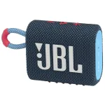 JBL Go 3 ne&scaron;iojamas Bluetooth garsiakalbis - mėlynas