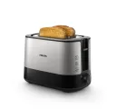 Philips Viva Collection skrudintuvas HD2637/90 su ypač plačiais 2 lizdais ir bandelių &scaron;ildytuvu, juodas (pažeista pakuotė)