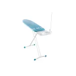 LEIFHEIT Air Board Express L Solid lyginimo lenta 130x38 cm su Thermo-Reflect technologija, reguliuojamas auk&scaron;tis 75-98 cm, sulankstoma, Shoulder-Fit forma, neslystantys kojelės, lygintuvo laikiklis, laido laikiklis, balta/mėlyna