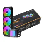DarkFlash CB360 360mm ARGB skysčių au&scaron;inimo CPU cooleris - juodas