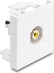 Delock Easy 45 modulis RCA moteri&scaron;kas į moteri&scaron;ką geltonas / baltas 91814