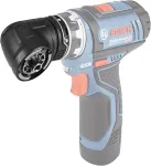 Bosch GFA 12-W Professional FlexiClick kampinė galvutė, 1/4&Prime; &scaron;e&scaron;iakampis (6,35 mm), akumuliatoriniam suktuvui GSR 12V-15 FC, juoda