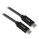 Sharkoon USB 3.2 Gen 2 laidas USB-C ki&scaron;tukas > juoda/pilka 1 metras