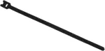 ACCESSORY kibioji juosta kabelių ri&scaron;iklis 13x200mm juodas, 10 vnt. (3000601D)