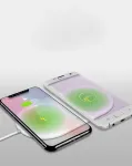 CYOO CY120899 Mini Dual Phone belaidžio įkrovimo stotelė - balta - Qi standartas