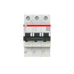 ABB SX203-B40 3 polių automatinis grandinės pertraukiklis, B tipo, 40 A, 400 V AC, 6 kA