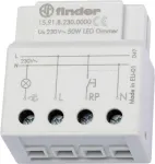Finder elektroninis dimeris 230V AC, maks. 50W LED, DIN bėgiui, 15.91.8.230.0000