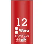 VDE Zyklop-Steckschl&uuml;ssel-Einsatz, 12mm, 3/8 rot/gelb, isoliert bis 1.000 Volt