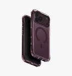 UNIQ Combat MagClick įkrovimo dėklas iPhone 18 Pro Max / 17 Pro Max - bordo spalvos