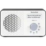 TechniSat VIOLA 200 žadintuvas su DAB+ skaitmeniniu radiju, balta/juoda