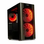 Korpusas IBOX Chiron ZH68 Gaming, ATX Midi-Tower, EATX palaikymas, juodas, &scaron;oninis langas, ap&scaron;vietimas