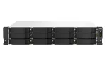 QNAP TS-1264U-RP NAS Rack (2U) Intel&reg; Celeron&reg; 8 GB DDR4 0 TB QNAP QTS Aliuminis, Juoda