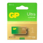 &Scaron;arminė baterija 6LR61 9V GP Ultra 1 vnt.