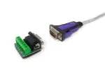 Equip USB-A į Serial RS-422/485 DB9 adapterio kabelis, pilkas, 1,5 m, USB Type-A, DB-9, vyri&scaron;kas, vyri&scaron;kas