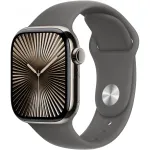 Apple Watch S10 Titanium Natural Cellular 42mm (Sport apyrankė stone grey) M/L