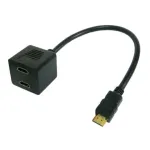 Techly ICOC-HDMI-F-002 HDMI vaizdo &scaron;akotuvo kabelis, HDMI ki&scaron;tukas &ndash; 2x HDMI lizdas
